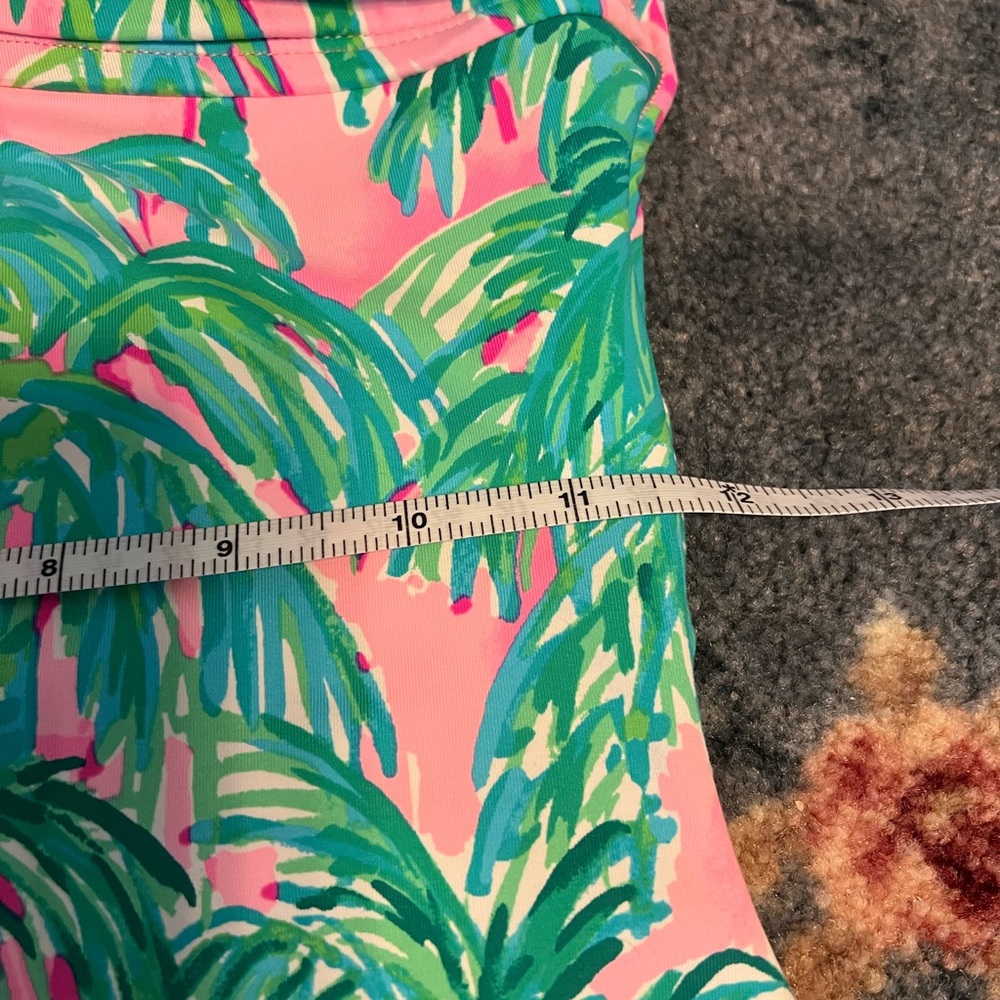 Lilly Pulitzer Blossom Suite Views Swim Suit and cover up set XS 4 palm trees - Picture 5 of 8